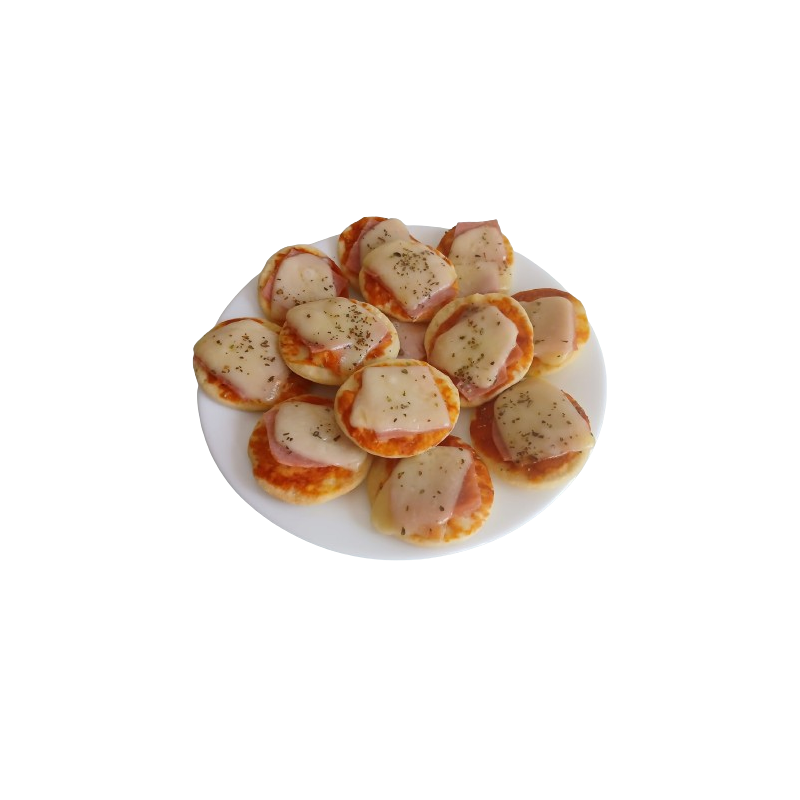 Mini Pizza de Presunto e Queijo